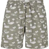 Urban Classics Uimashortsit oliivi / valkoinen