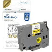 MediaRange MRBTZ631, Musta, Keltainen, Mustesuihku, Kiinteä, Brother P-Touch 1010, 1080, 1090, 1260VP, 1280, 1280DT, 1290, 1750, 1830VP, 18R, 2030VP,