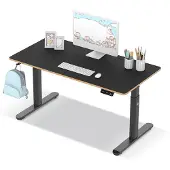 Ultradesk Pulsar, Suora, Suorakaiteen muotoinen, MDF-levy, Terästä, Pelaaminen, musta