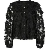 Y.A.S Yaskarly Ls Shirt Noos - Black - 38