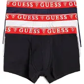 GUESS Bokserishortsit 'Brian' tummansininen / vaaleanharmaa / punainen / musta