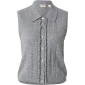 Levi's Super Soft Mini Ruffle Vest Da - Grey - S