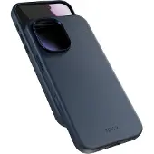 EPICO Leather Pro Mag+ Case iPhone 17 Qi2 & MagSafe yhteensopiva, sininen