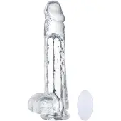 Loving Joy Kauko-ohjattava Värisevä Dildo - Clear