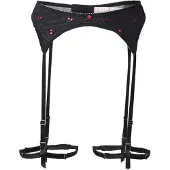 Hunkemoller Sukkanauhaliivi 'Chelsey' punainen / musta