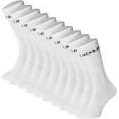 Jack & Jones Jacregen Tennis Socks 10 Pack Jnr Ln - White - 38-43