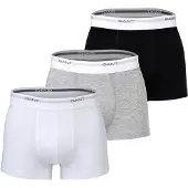 Gant Bokserishortsit vaaleanharmaa / meleerattu harmaa / musta / valkoinen