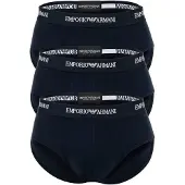 Emporio Armani for man. EM000258_AF14132 Set of 3 navy stretch knitted briefs (M), Homewear, Cotton