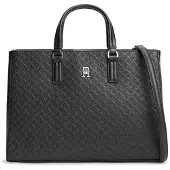 Tommy Hilfiger for woman. AW0AW18418 Satchel bag black (OSFA), Casual, Polyurethane