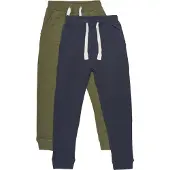 Minymo Collegehousut - 2 kpl - Dark Olive - - 4 v (104) - Collegehousut