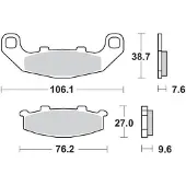 Moto-Master Kawasaki/suzuki 410104 Jarrupalat