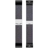 CaseOnline Punottu Kellon ranneke Garmin Instinct 3 (45mm) - Skygrey