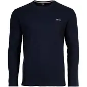 BOSS for man. 50535870 Waffle T-shirt navy (M), Homewear, Cotton, Long sleeve