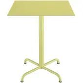 Houe , Pico Café table, 60x60 cm, 4 star base Mono Lemon zest
