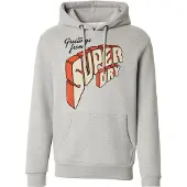 Superdry for man. M2014356A North Cali grey hooded jumper (XL), Casual, Cotton