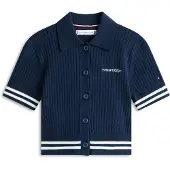 Tommy Hilfiger Neuletakki marine / valkoinen