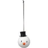 Hoptimist - Snowman Joulupallo 2 kpl Valkoinen