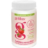 Gefilus vadelma maitohappobakteeri-C-vitamiinivalmiste purutabletti 90tabl ravintolisä