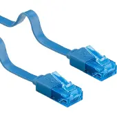 Goobay CAT 6A litteä patch-kaapeli, U/UTP, sininen