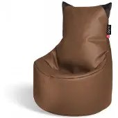 QUBO Säkkituoli Munchkin, tekonahkaa, tummanruskea