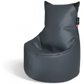 QUBO Säkkituoli Munchkin, tekonahkaa, harmaa.