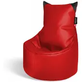QUBO Säkkituoli Munchkin, tekonahkaa, punainen