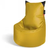 QUBO Säkkituoli Munchkin, tekonahkaa, keltainen