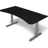 AROZZI Arena Gaming Desk - Frozen Grey - Black -pelipöytä, harmaa/musta