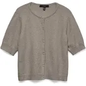 Vero Moda Vmdoffy 2/4 O-Neck Button Cardigan Noos - Grey - S