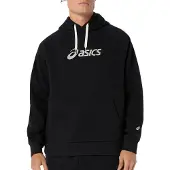 Asics for man. 2031F327 Black Logo Fleece Sweatshirt (M), Casual, Sport, Cotton