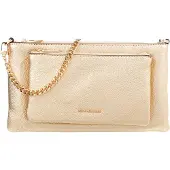 Michael Kors for woman. 32F5GJ6C8M Gold leather convertible shoulder bag (OSFA), Casual