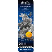 Staedtler Mars Lumograph Black 6-setti