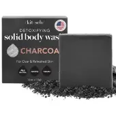Raw Organic KITSCH Charcoal Detoxifying Body Wash Bar