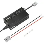 Vevor 12 V 10 A litium-akkulaturi, 14,6 V, AC-DC LiFePO4 -älylaturi, Anderson-liittimellä, LED-merkkivalo, 0 V:n aktivointi, veneiden ja matkailuautojen syväpurkausladattaville litium-LiFePO4-akuille