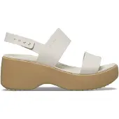 Crocs Sandaalit beige / valkoinen denim