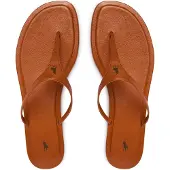 Ralph Lauren Polo Play Calfskin Thong Sandal - Brown - 36