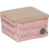 Handed By - Top Fit Tiny Säilytyskori kannella 13x13x8 cm Copper Blush