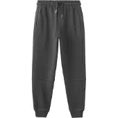 Mango Cotton Joggers With Elastic Waist - Grey - 116