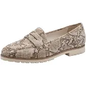 Tamaris Loafer beige / tummabeige / musta