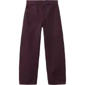 Mango Mid-Rise Balloon Jeans - Burgundy - 36