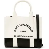 Karl Lagerfeld Käsilaukku 'RUE ST-GUILLAUME' kerma / musta