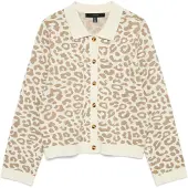Vero Moda Neuletakki 'VMRiley' kameli / valkoinen