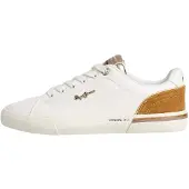 Pepe Jeans for woman. PLS300009 Trainers Kenton Campus off-white (40), Flat, Laces, Casual