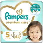 Pampers Premium Care koko 5 kertakäyttövaippa 11-16 kg 44 kpl
