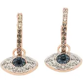 Swarovski Korvakoru sinivihreä / kulta / läpinäkyvä