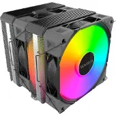 Montech NX600, 2x120 mm ARGB -prosessorijäähdytin, musta