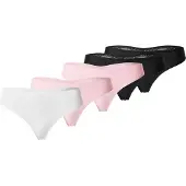 Hunkemoller Stringit vaalea pinkki / musta / valkoinen