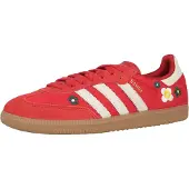 Adidas Originals Matalavartiset tennarit 'SAMBA' pastellinkeltainen / tummanvihreä / punainen / offwhite