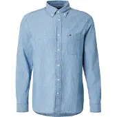 Tommy Hilfiger Chambray Pocket Rf Shirt - Blue - XXL