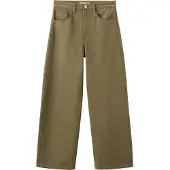 Mango Mid-Rise Balloon Jeans - Khaki green - 34